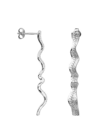 BOUCLES D'OREILLES ARGENT SAUNIER - KAOLIN OXYDES DE ZIRCONIUM