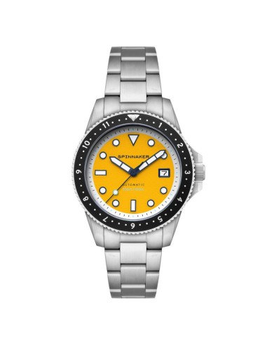 montre automatique homme spinnaker,montre plongée,montre homme jaune