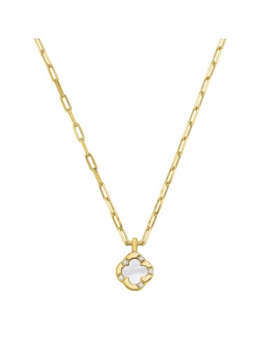 collier trefle femme nacre charles garnier,bijoux trefle