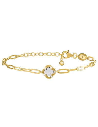 bracelet trefle femme nacre charles garnier,bijoux trefle