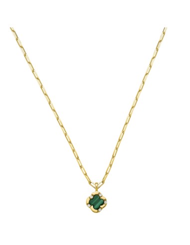 collier trefle femme malachite charles garnier,bijoux trefle