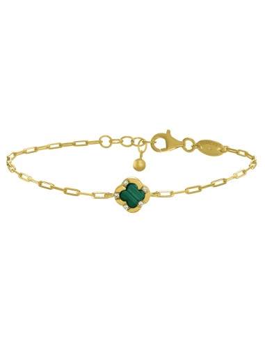 bracelet trefle femme nacre malachite charles garnier,bijoux trefle