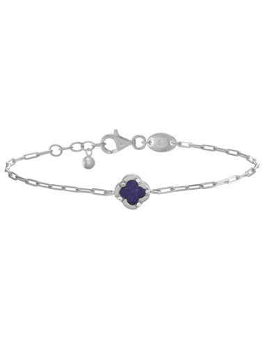 bracelet trefle femme nacre lapis lazuli charles garnier,bijoux trefle