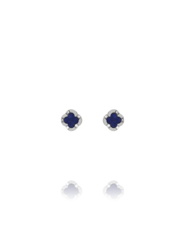 boucles d'oreilles trefle femme lapis lazuli charles garnier