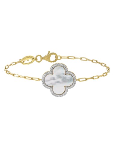 bracelet trèfle femme nacre charles garnier,bijoux trèfle