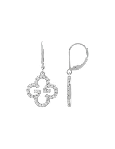 boucles d'oreilles trèfle femme charles garnier,bijoux trèfle argent