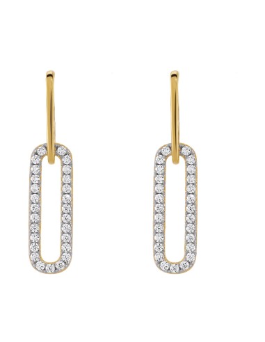 boucles d'oreilles maillon femme charles garnier,bijoux trèfle doré